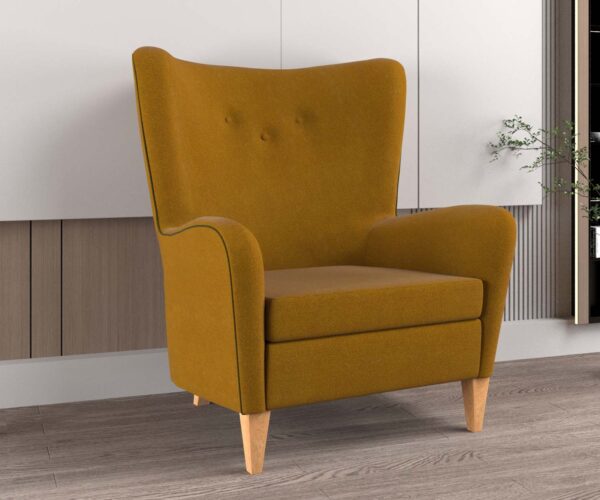 Cadeira High Wing Back Armchair