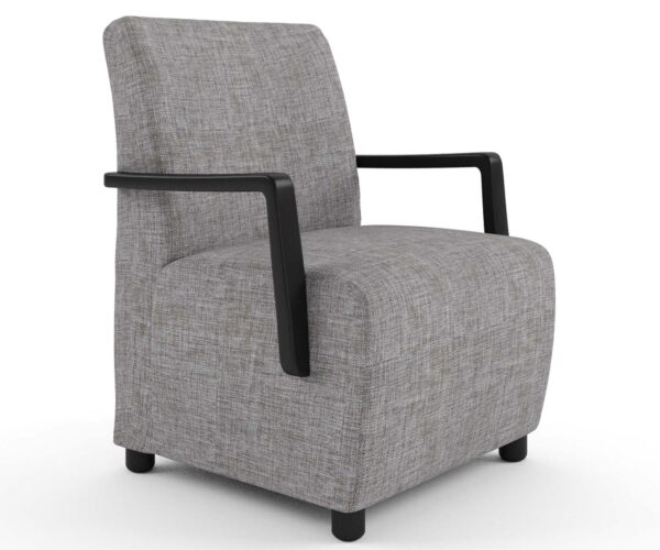 Vida Mid Back Timber Arm Armchair