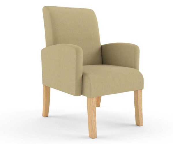 Vie High Back Short Arm Armchair