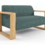 Verve Square Arm Lounge Armchair 2 Seater