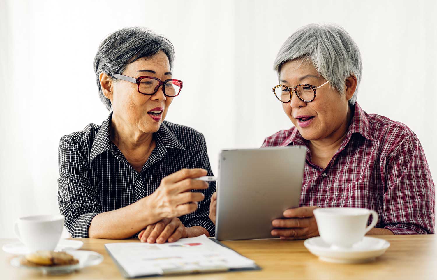 Women marketing their retirement village