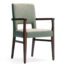 Stella Mid Back Armchair Timber Arms