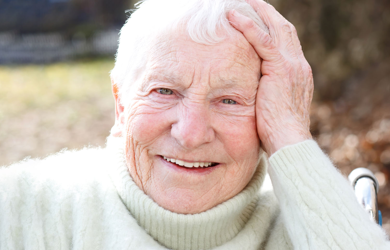 elderly woman in aged care