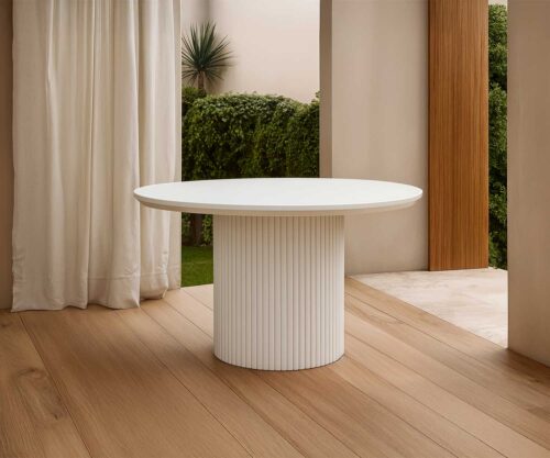 Murano Fluted Round Dining Table