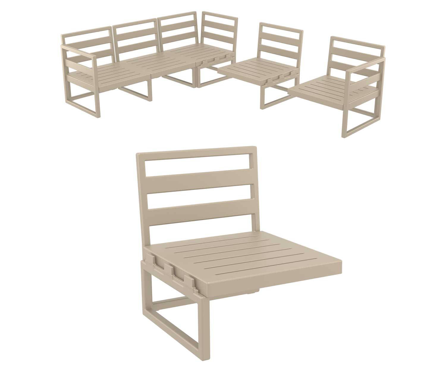 Mykonos Extension for Outdoor Lounge by FHG Mykonos Extension for Outdoor Lounge by FHG