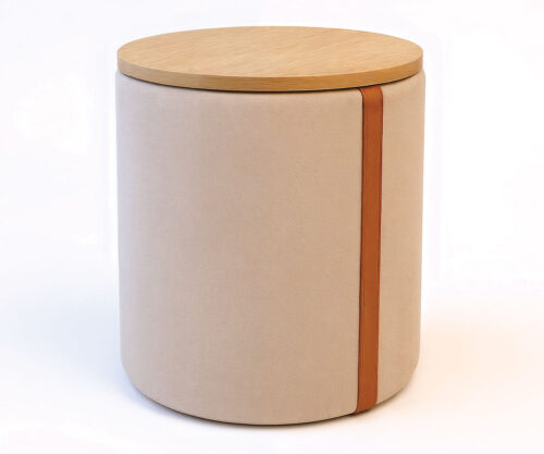Petalo upholstered side table by FHG