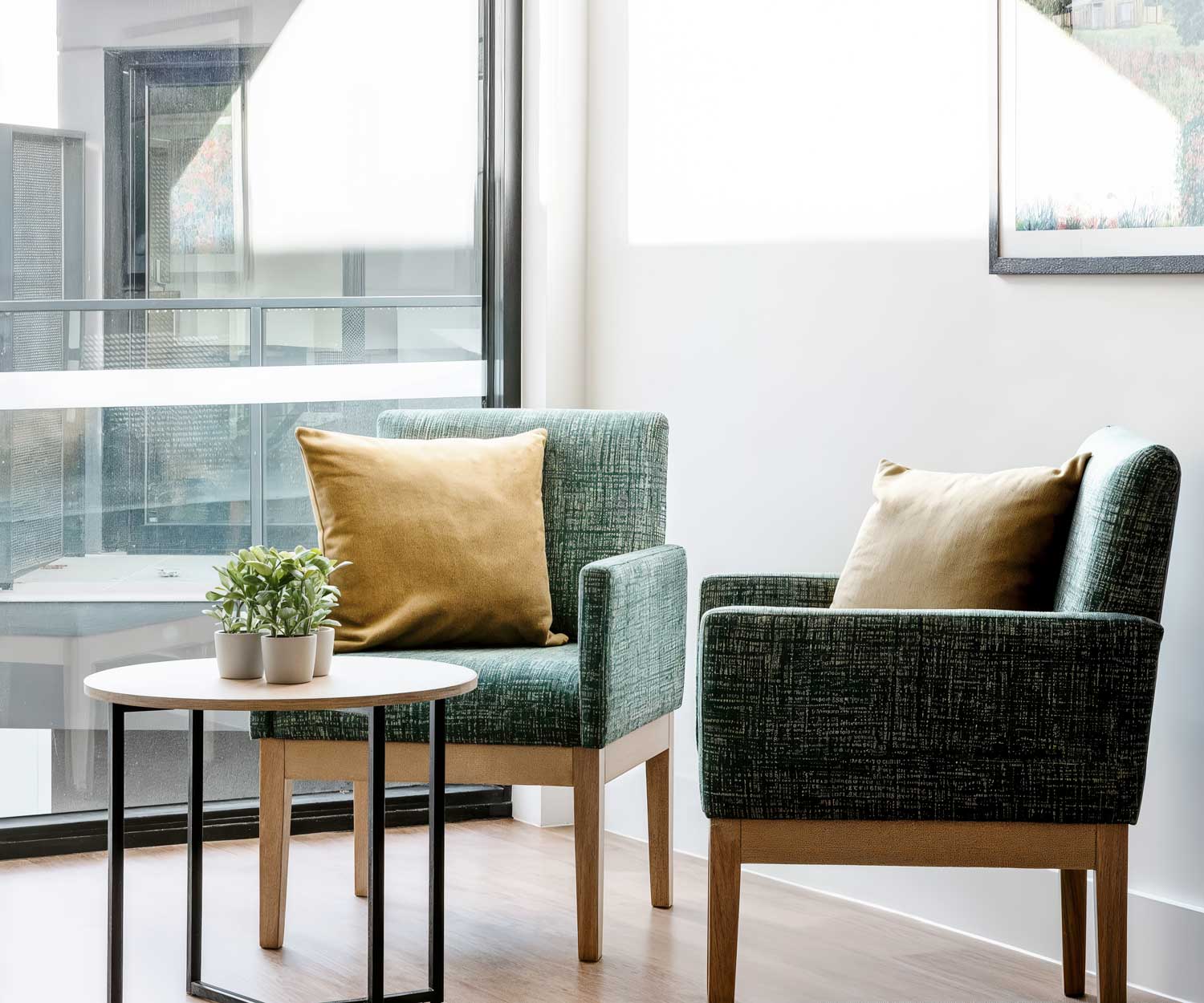 Willow Armchair and Poli Coffee Table by FHG Willow Armchair and Poli Coffee Table by FHG