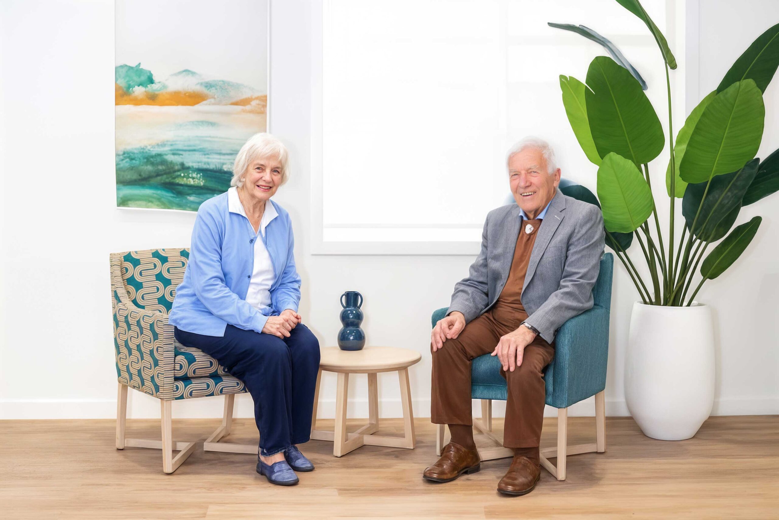Elderly people in aged care