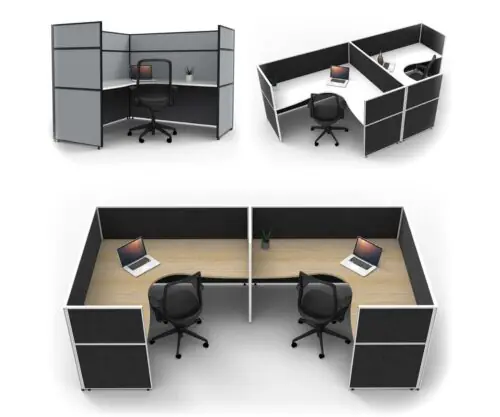 4 person corner workstation desks