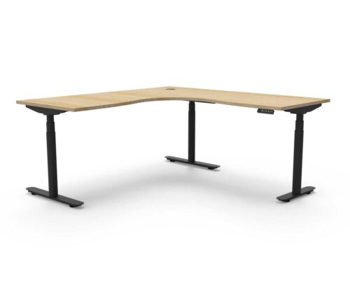 Height adjustable workstation desk