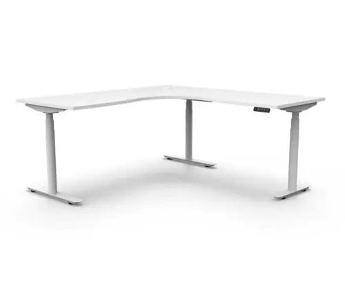 Height adjustable workstation desk