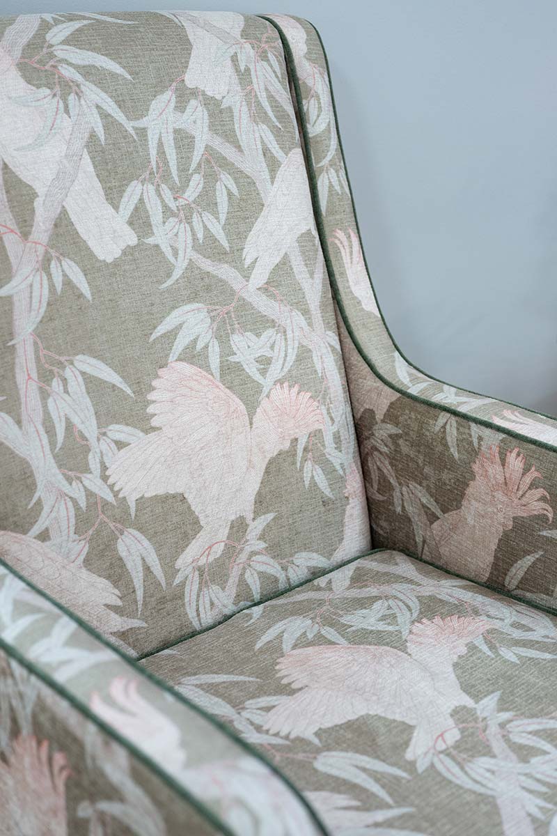 Patricia Braune fabric designer - aged care chair